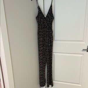 Floral Black Jumpsuit